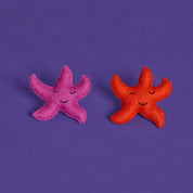 Wool Starfish Cat Toy | Orange - Pretti.Cool