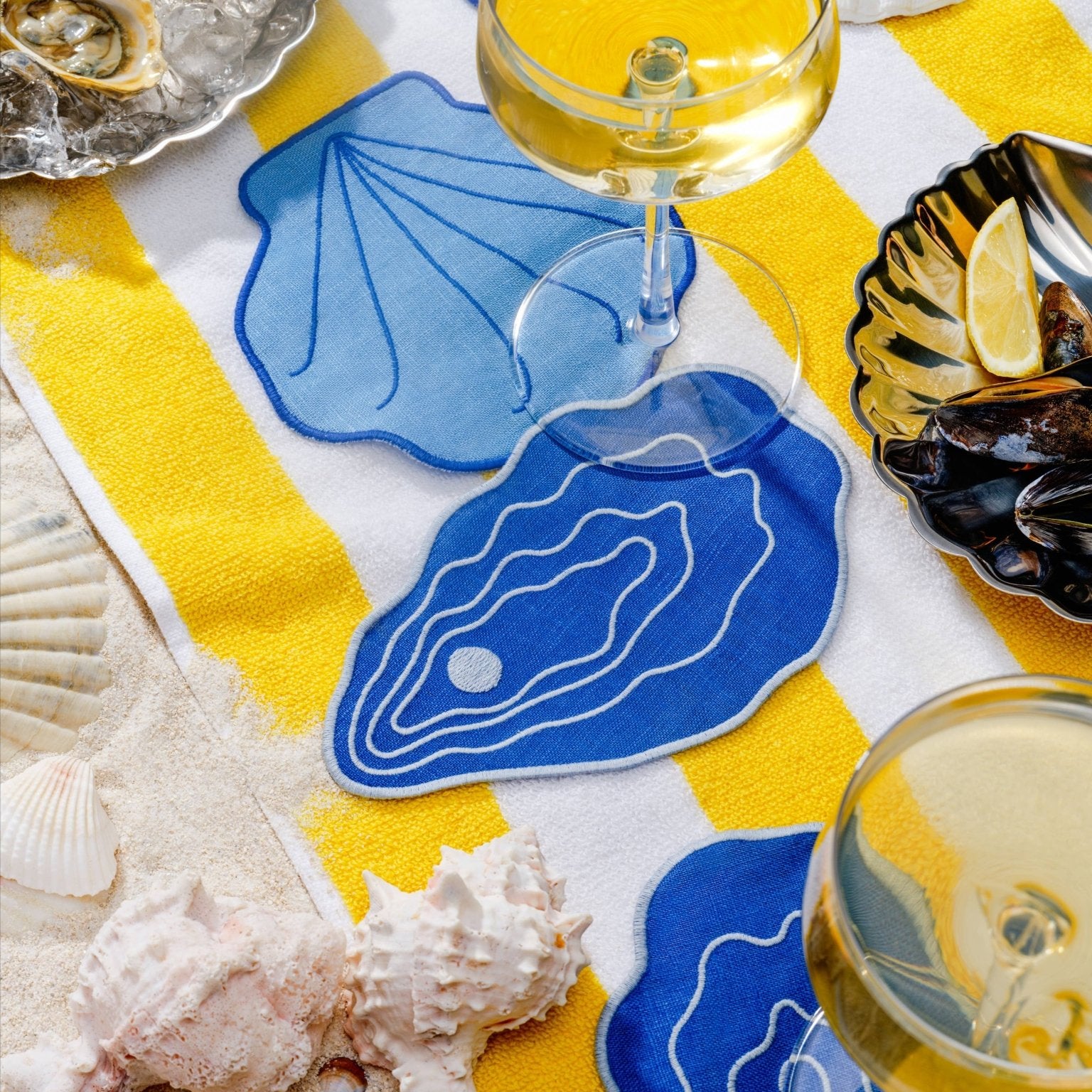 Shell Cocktail Napkins, Set Of 4 - Pretti.Cool