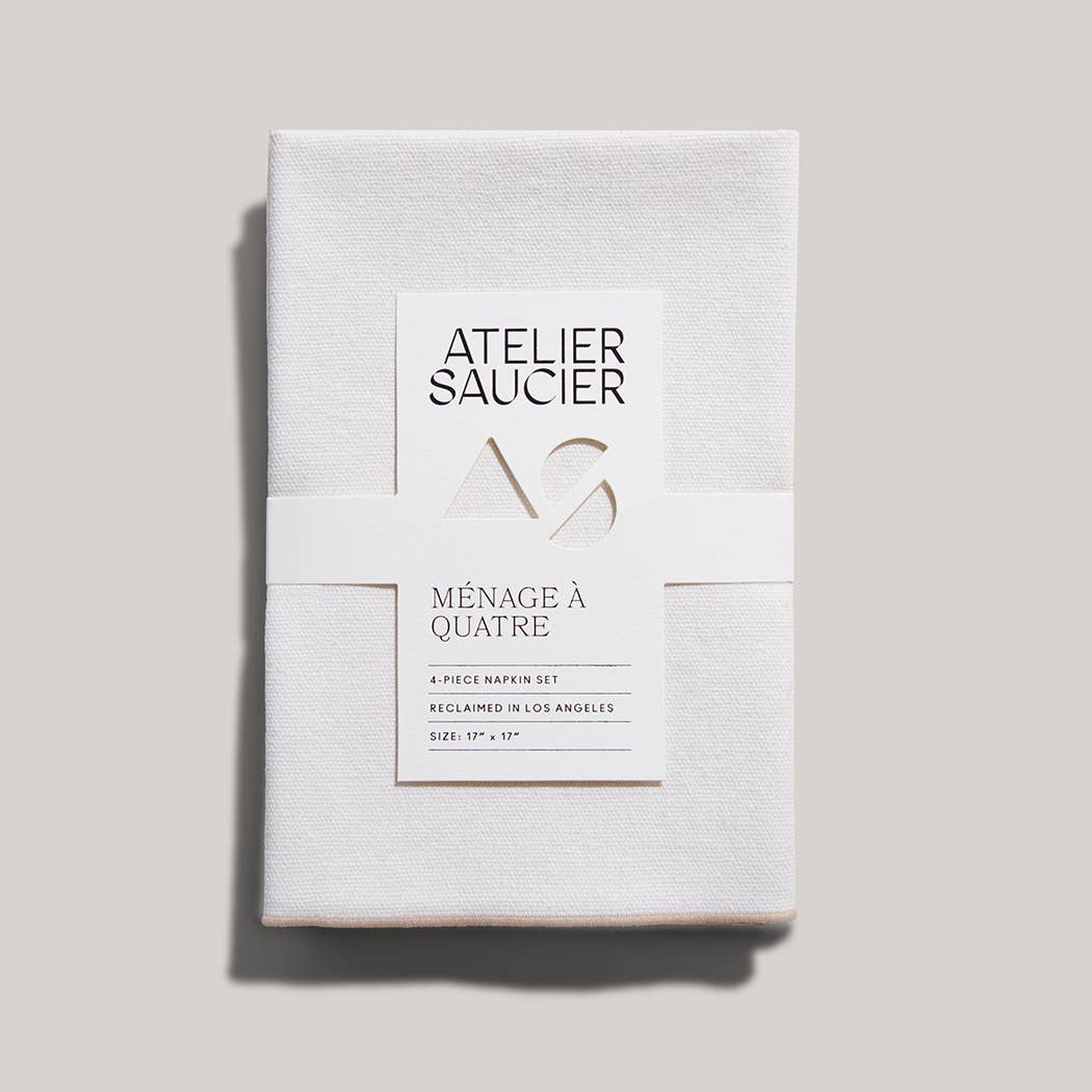 Burlap Napkins, Set of 4 | Crème - pretti.cool