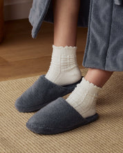 Classic Plush Slippers in Dusk by Parachute Home — view 2