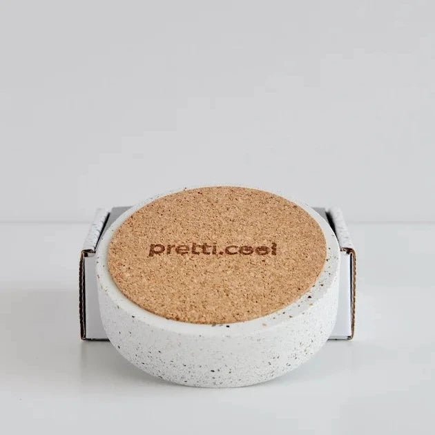 Incense Dish | White Terrazzo - pretti.cool