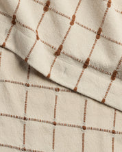 Organic Oasis Shower Curtain in Natural and Tobacco by Parachute Home — view 2