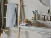 Organic Baby Washcloth in Sky by Parachute Home — view 2
