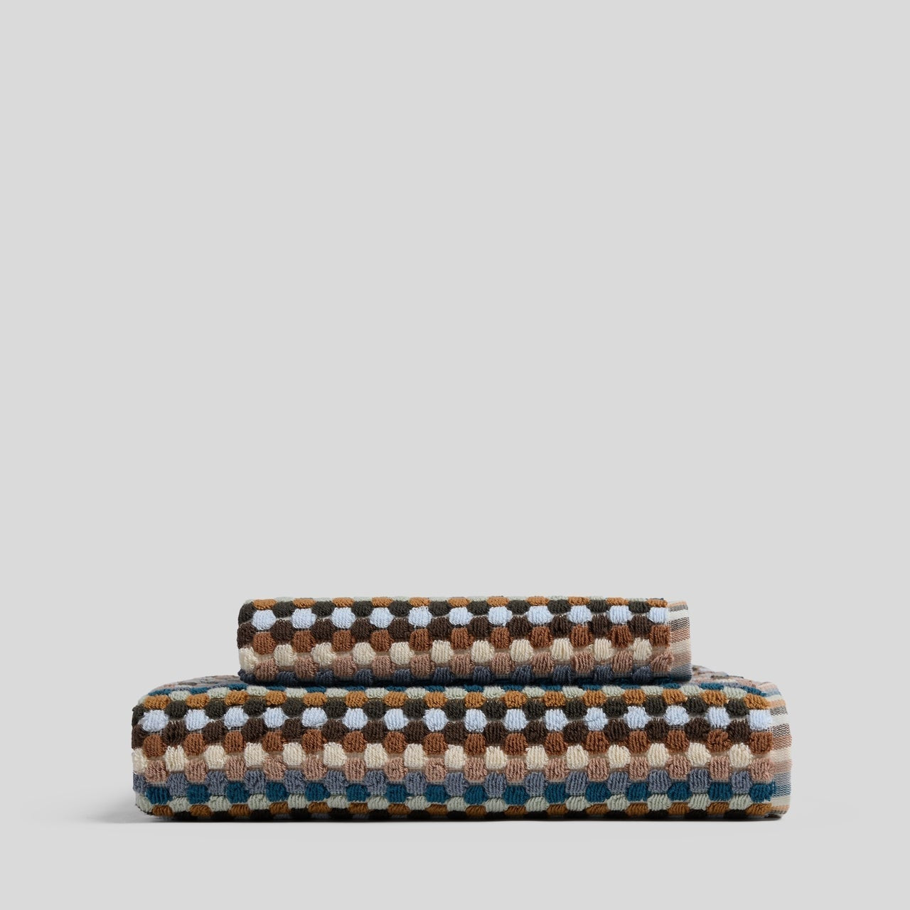 Organic Cotton Mosaic Towels in Multi by Parachute Home — view 1