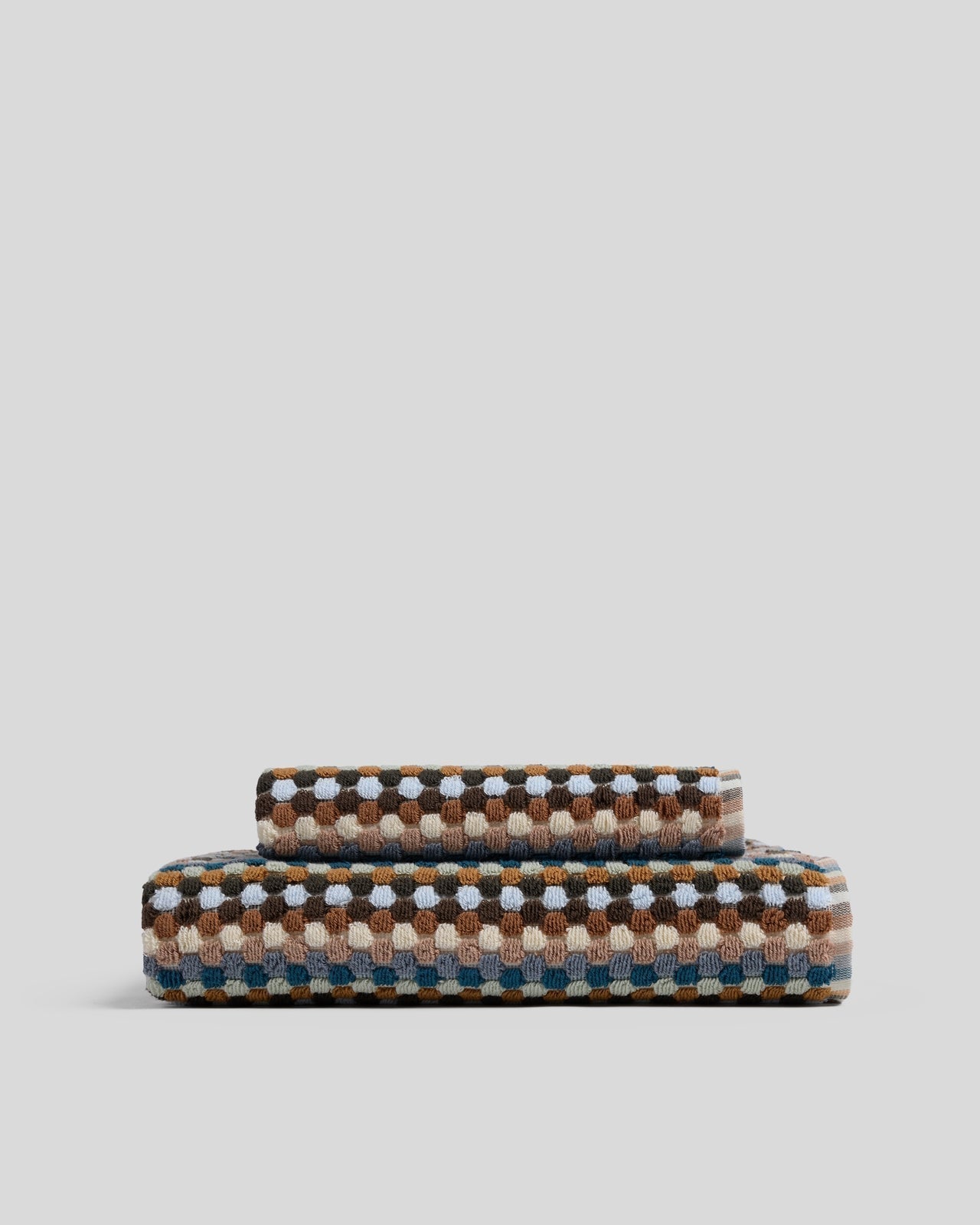 Organic Cotton Mosaic Towels in Multi by Parachute Home — view 1