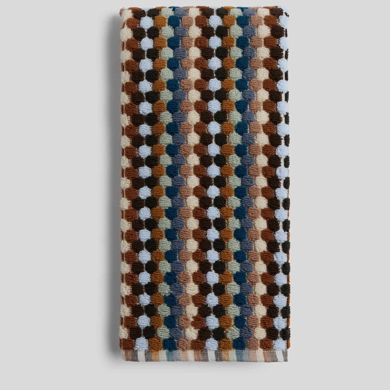 Organic Cotton Mosaic Towels in Multi by Parachute Home — view 5