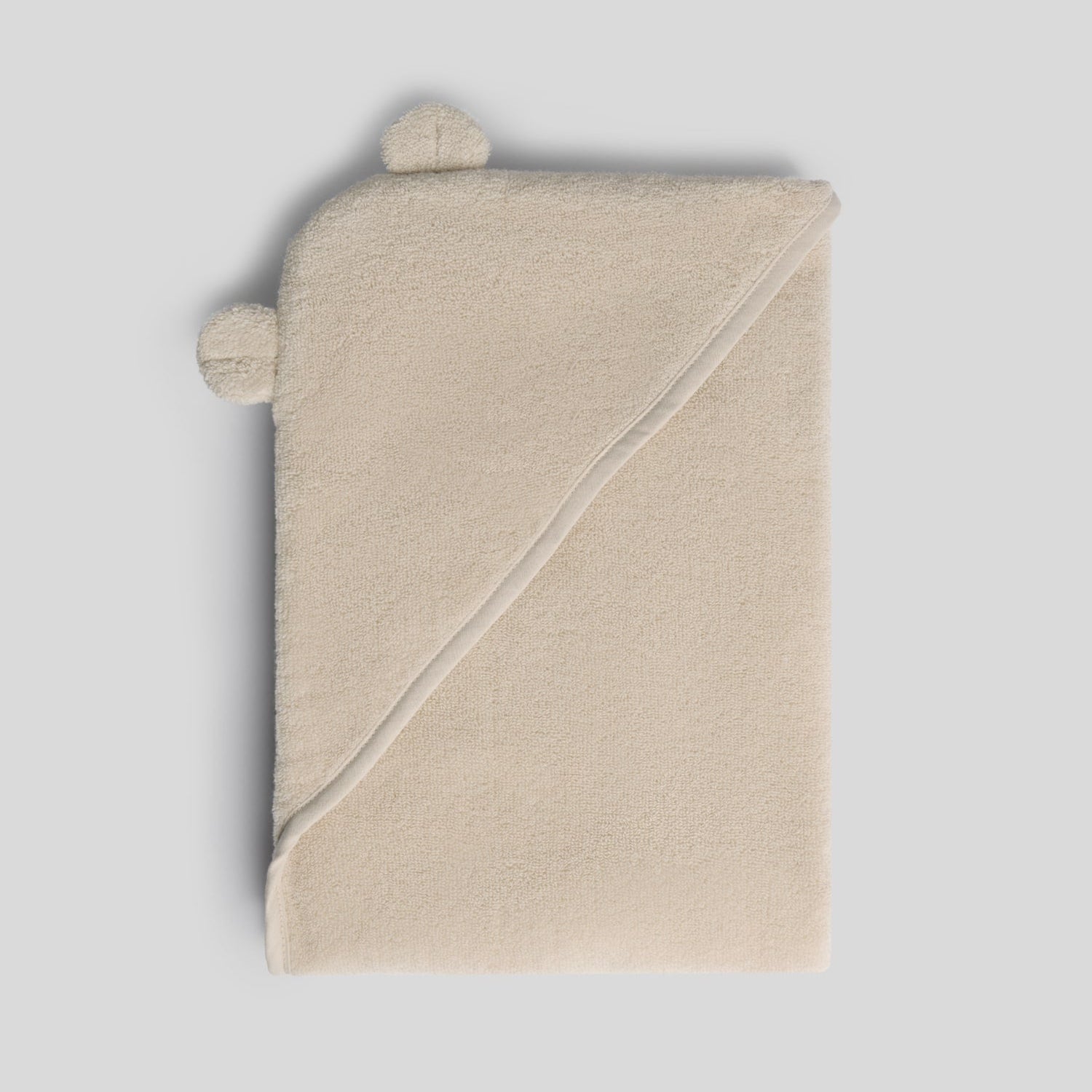 Organic Hooded Baby Towel with Ears in Natural by Parachute Home — view 1