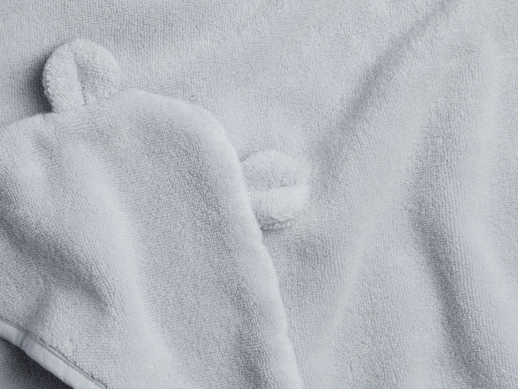 Organic Hooded Baby Towel with Ears | Sky - Pretti.Cool