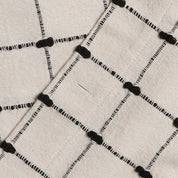 Organic Oasis Shower Curtain in Natural with Soft Black by Parachute Home — view 3