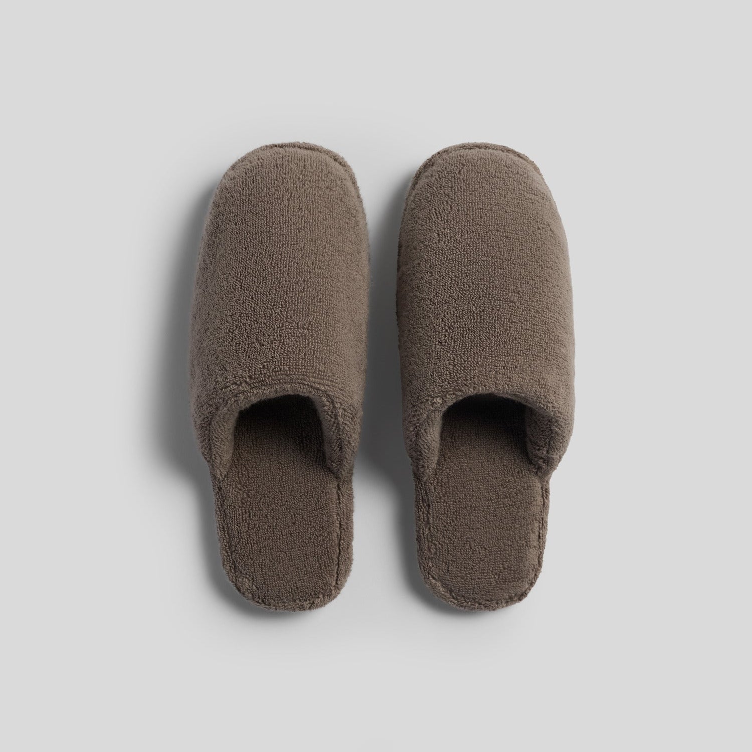 Classic Plush Slippers in Warm Grey by Parachute Home — view 1