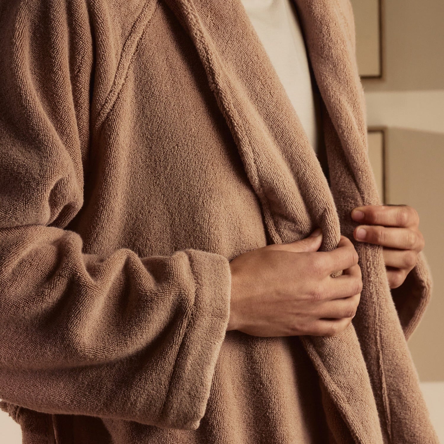 Classic Plush Robe in Adobe by Parachute Home — view 2