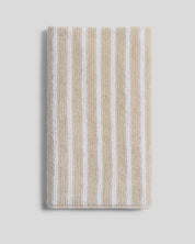 Organic Resort Stripe Towels in Bone with White by Parachute Home — view 8