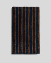 Organic Resort Stripe Towels in Ink with Tobacco by Parachute Home — view 8