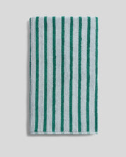 Organic Resort Stripe Towels in Sky with Malachite by Parachute Home — view 8
