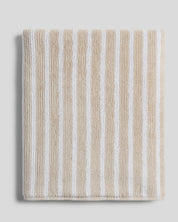 Organic Resort Stripe Towels in Bone with White by Parachute Home — view 7