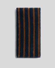 Organic Resort Stripe Towels in Ink with Tobacco by Parachute Home — view 7