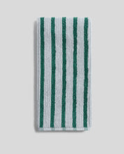 Organic Resort Stripe Towels in Sky with Malachite by Parachute Home — view 7