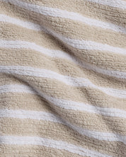 Organic Resort Stripe Towels in Bone with White by Parachute Home — view 3