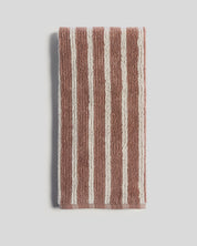 Organic Resort Stripe Towels in Adobe with Butter by Parachute Home — view 6