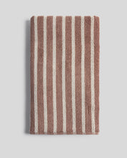 Organic Resort Stripe Towels in Adobe with Butter by Parachute Home — view 7
