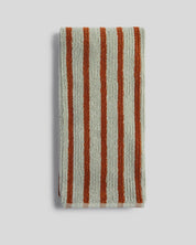Organic Resort Stripe Towels in Sage with Russet by Parachute Home — view 6