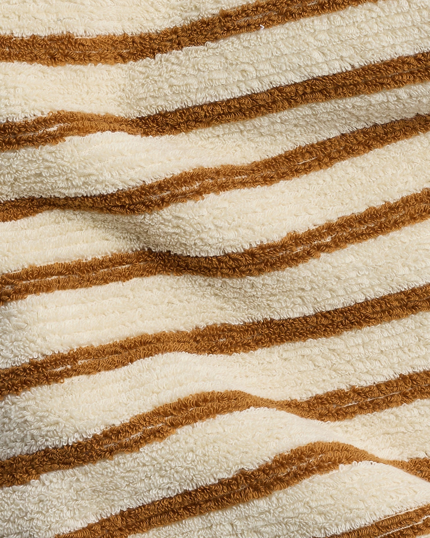 Organic Resort Stripe Towels in Butter with Honey by Parachute Home — view 3