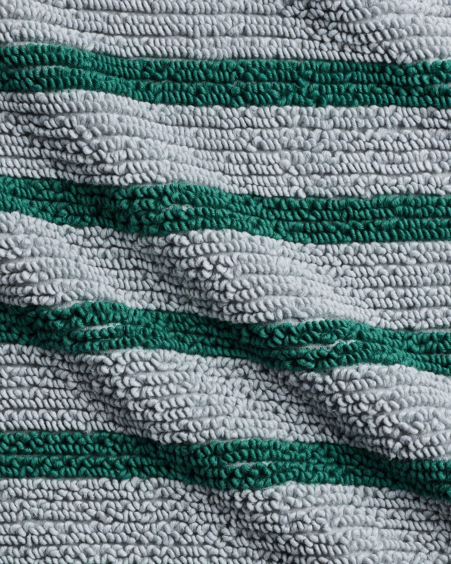 Organic Resort Stripe Tub Mat in Sky with Malachite by Parachute Home — view 3