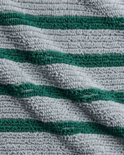 Organic Resort Stripe Tub Mat in Sky with Malachite by Parachute Home — view 3