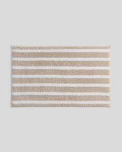 Organic Resort Stripe Tub Mat in Bone with White by Parachute Home — view 1