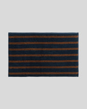 Organic Resort Stripe Tub Mat in Ink with Tobacco by Parachute Home — view 1