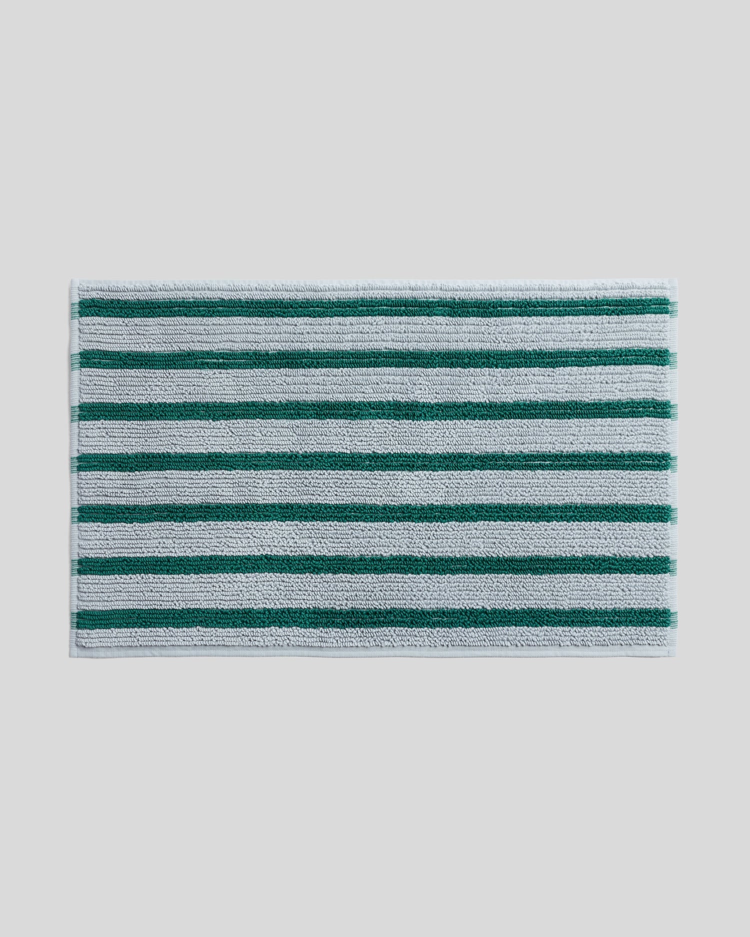 Organic Resort Stripe Tub Mat in Sky with Malachite by Parachute Home — view 1