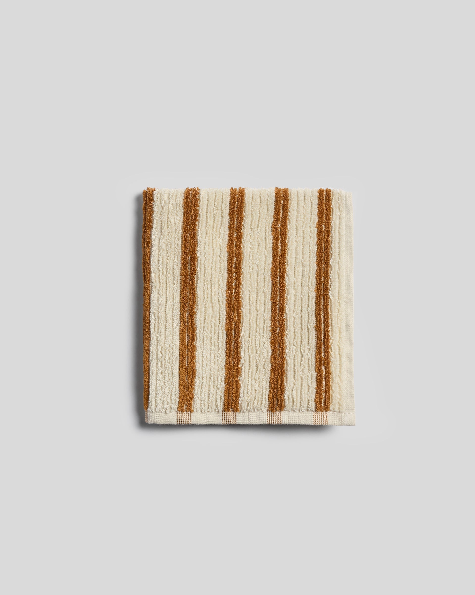 Organic Resort Stripe Towels in Butter with Honey by Parachute Home — view 10