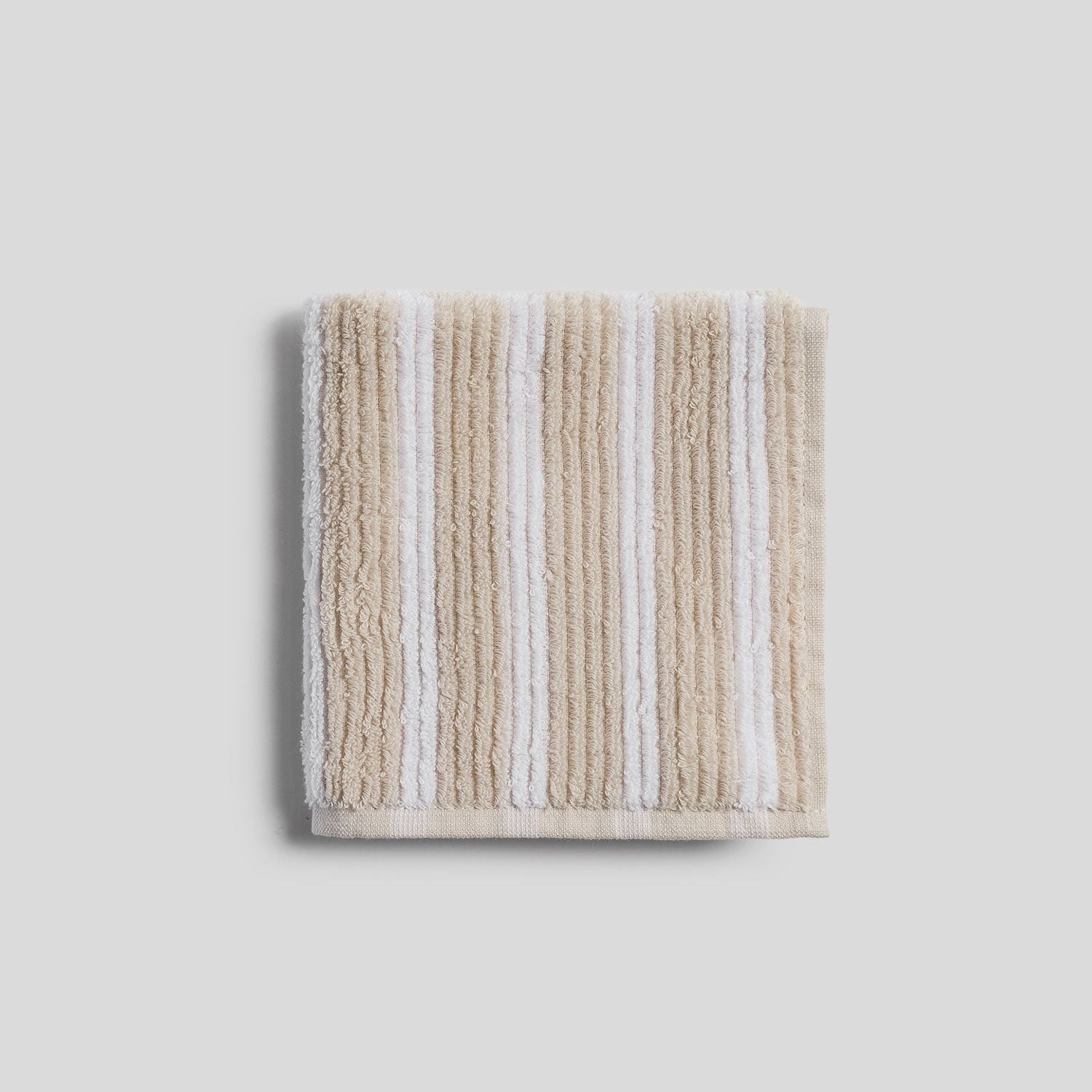 Organic Resort Stripe Towels in Bone with White by Parachute Home — view 10