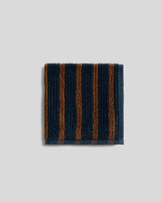 Organic Resort Stripe Towels in Ink with Tobacco by Parachute Home — view 6