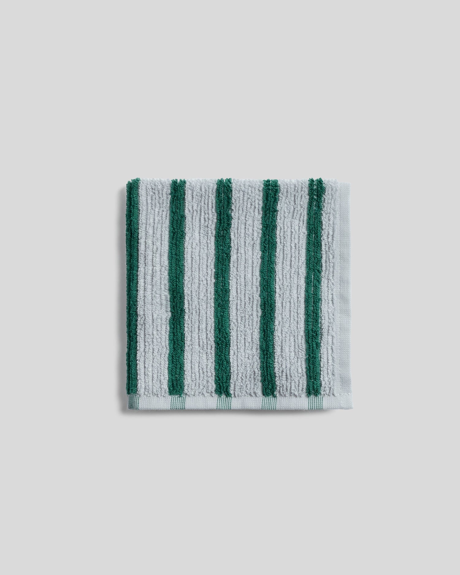 Organic Resort Stripe Towels in Sky with Malachite by Parachute Home — view 6
