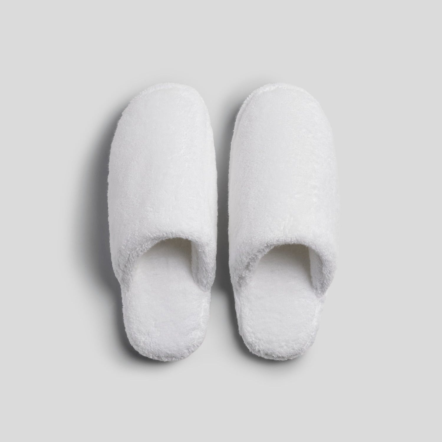 Classic Plush Slippers in White by Parachute Home — view 1