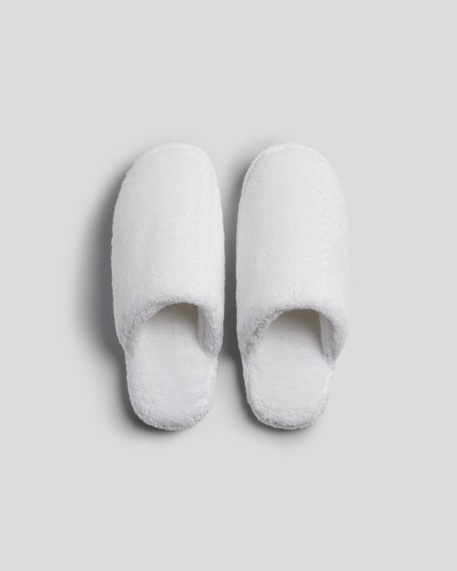 Classic Plush Slippers in White by Parachute Home — view 1