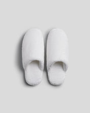 Classic Plush Slippers in White by Parachute Home — view 1