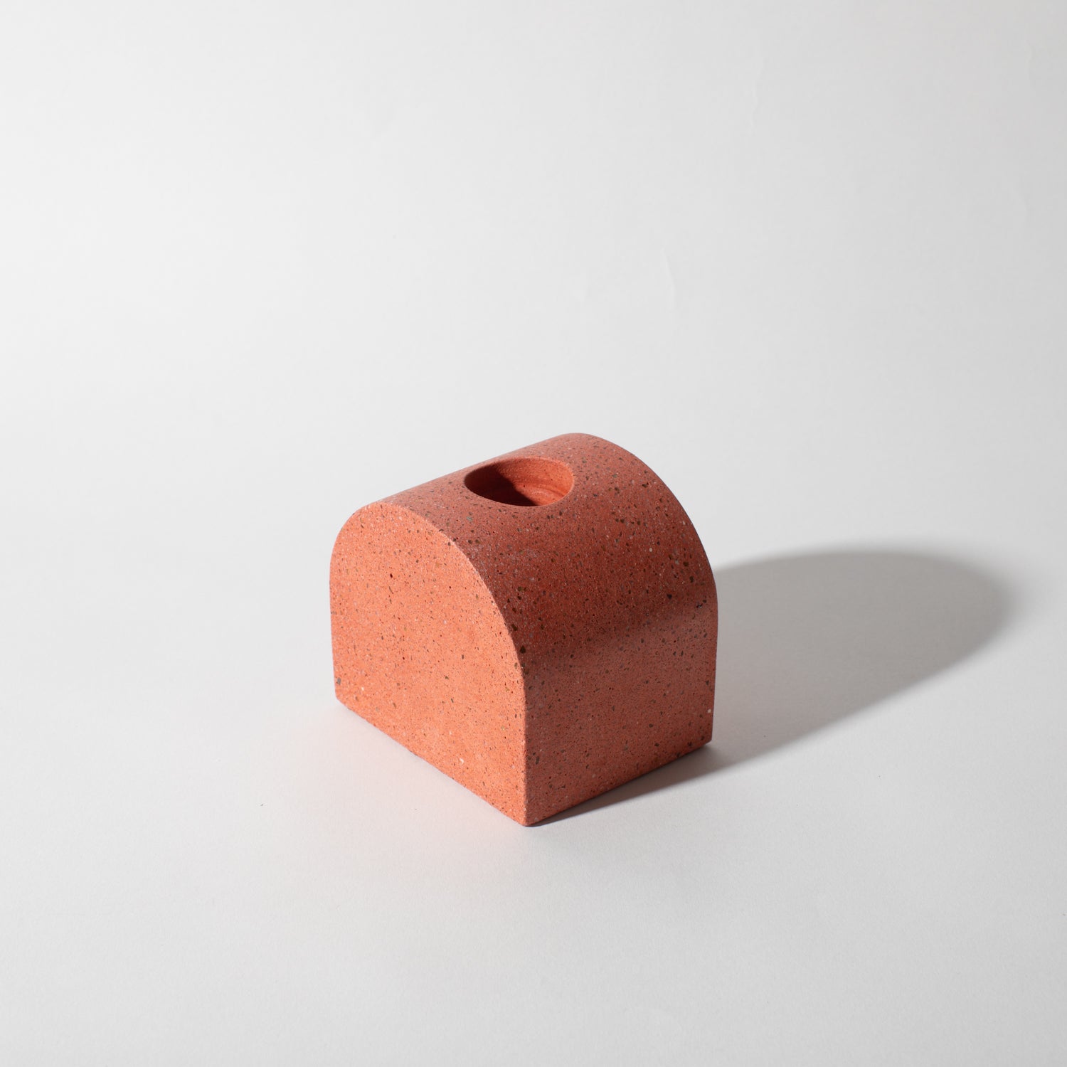 Arch Candlestick Holder | Coral Terrazzo - pretti.cool