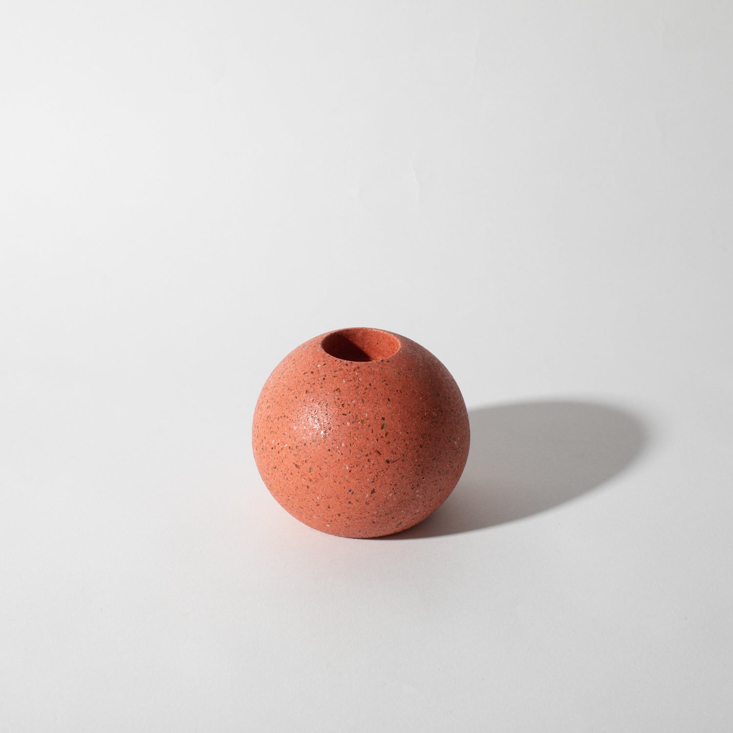Sphere Candlestick Holder | Coral Terrazzo - pretti.cool