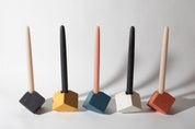 Cube Candlestick Holder | Coral Terrazzo - pretti.cool