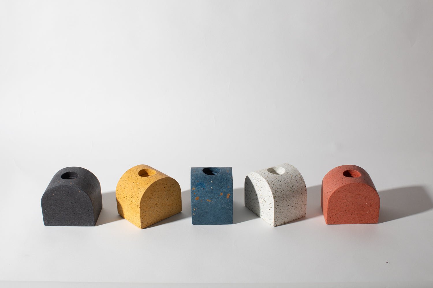 Arch Candlestick Holder | Cobalt Terrazzo - pretti.cool