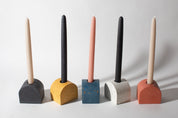 Arch Candlestick Holder | Cobalt Terrazzo - pretti.cool