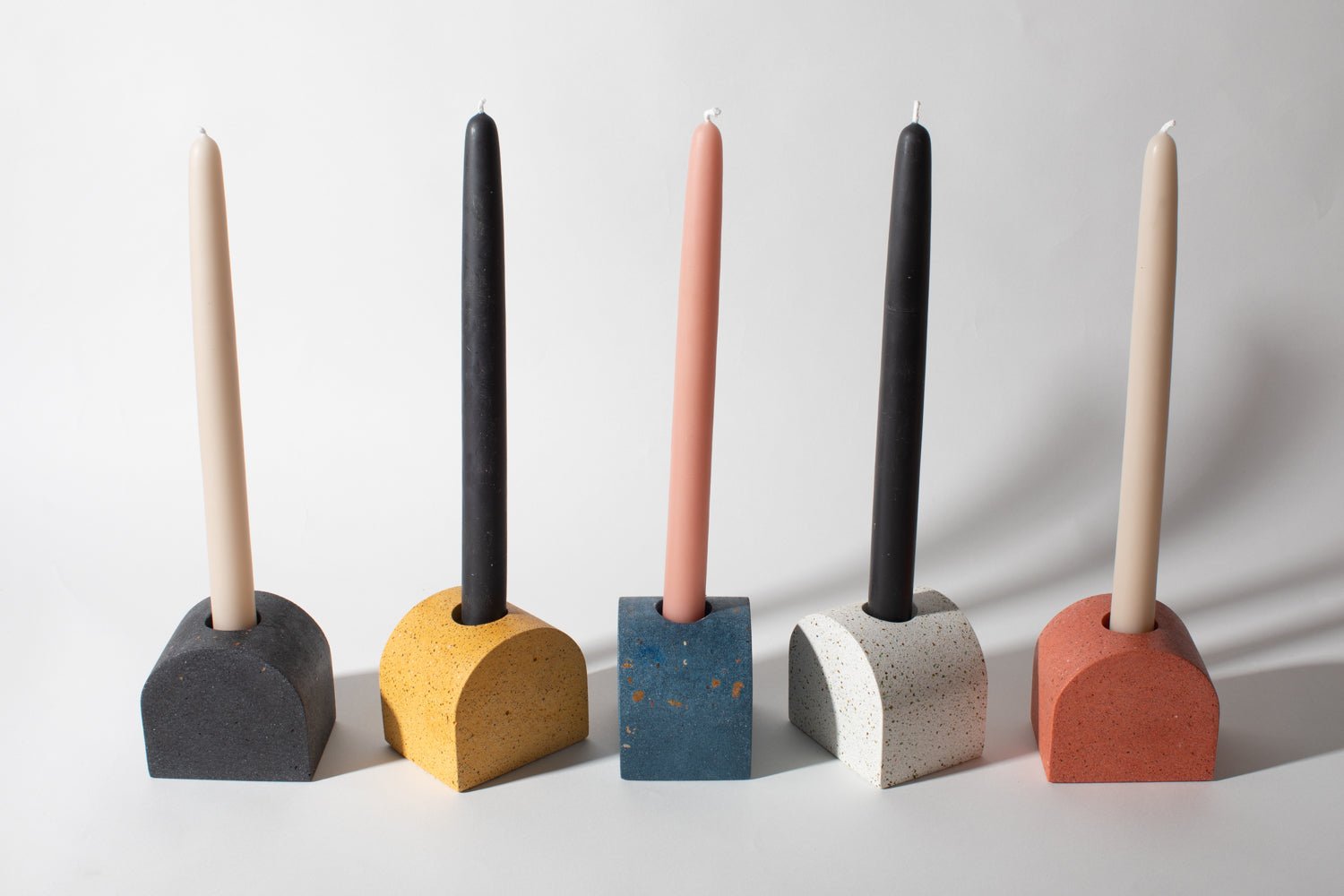 Arch Candlestick Holder | Cobalt Terrazzo - pretti.cool