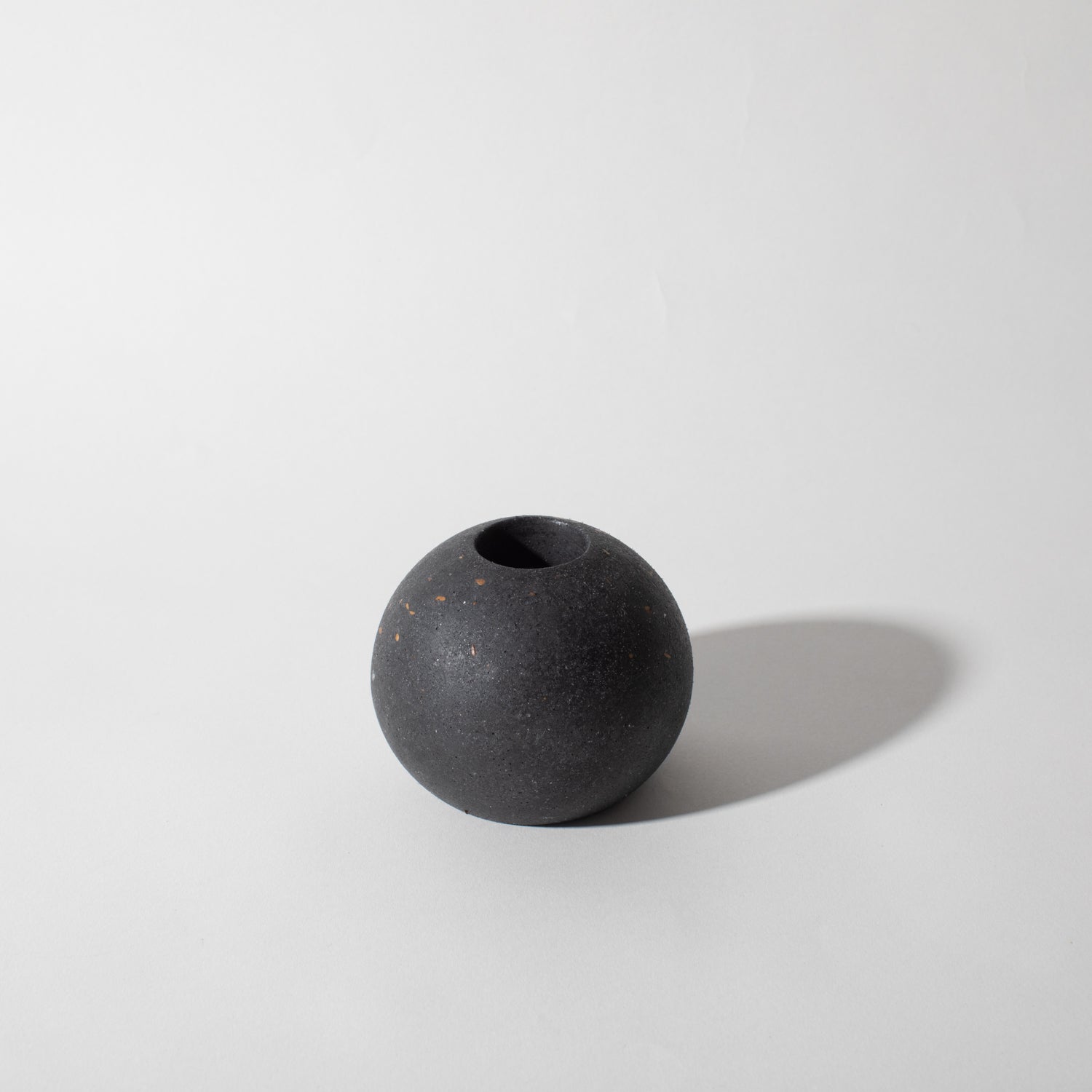 Sphere Candlestick Holder | Black Terrazzo - pretti.cool