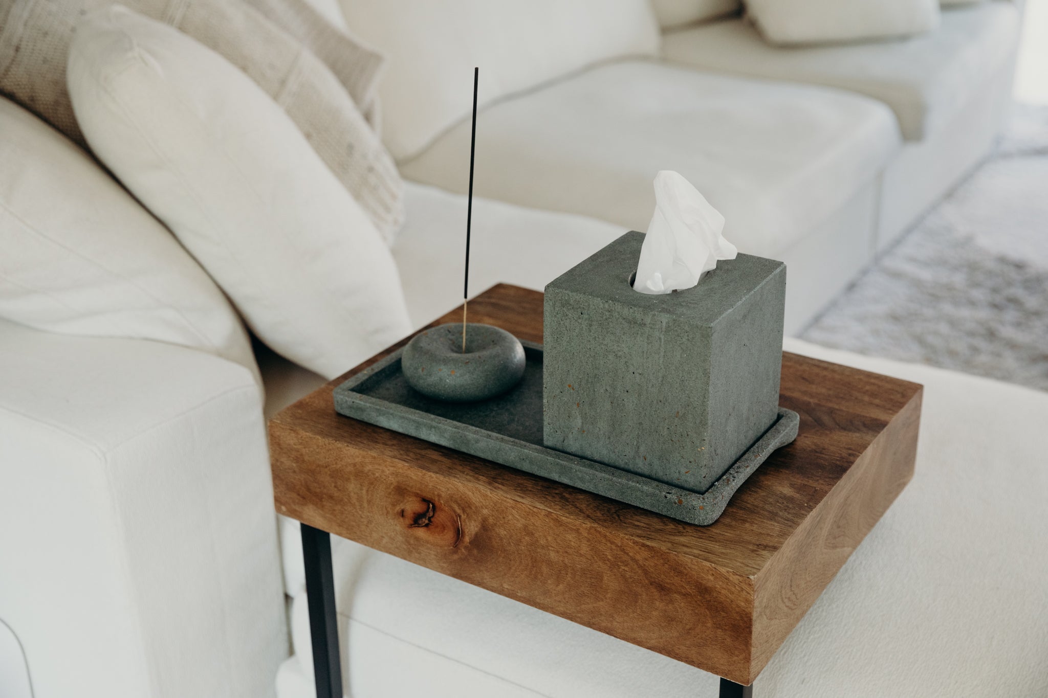 Bubble Incense Holder | Dark Green Terrazzo - Pretti.Cool