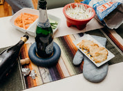 Oven Mitt Trivet | Light Blue Terrazzo - pretti.cool