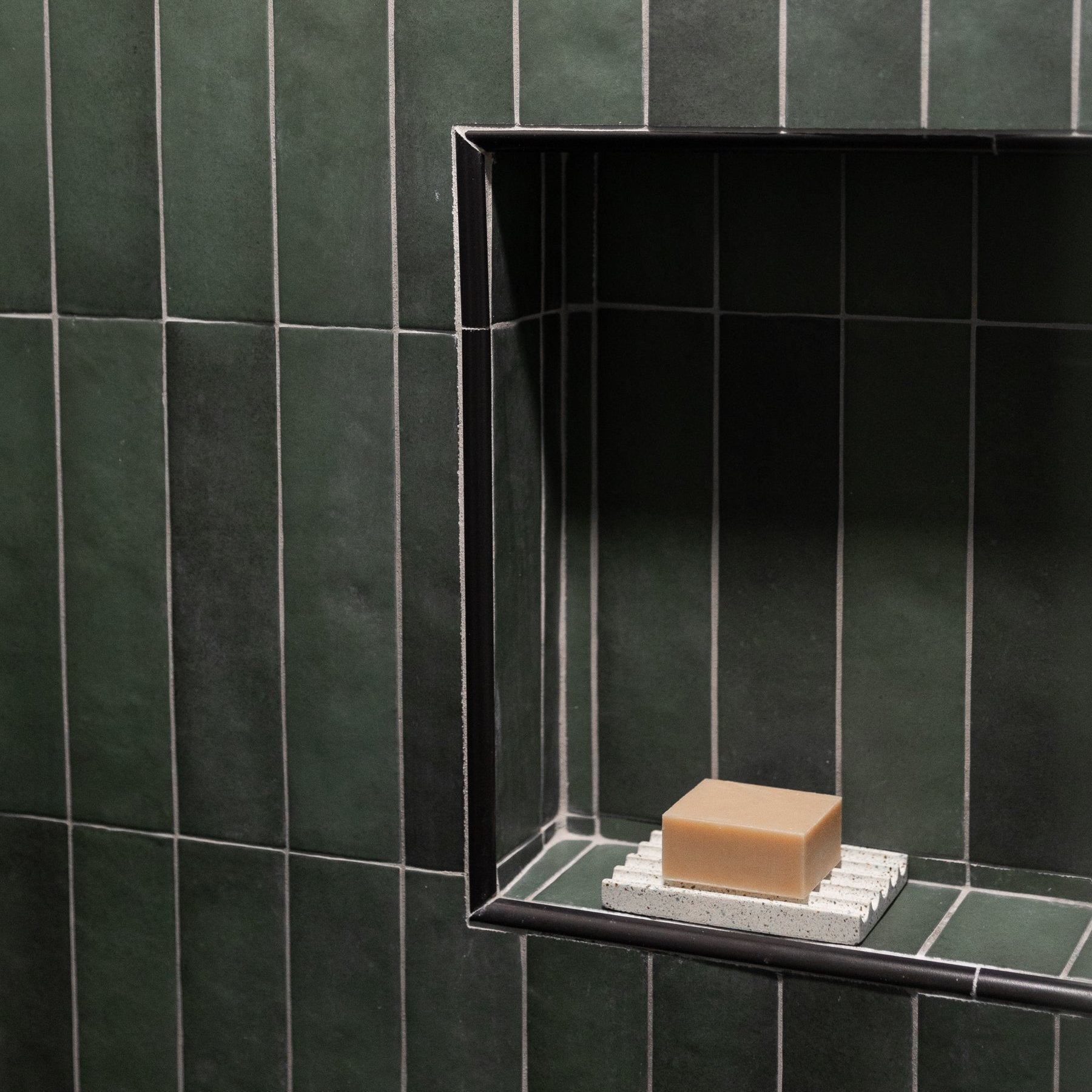 Soap Dish | White Terrazzo - pretti.cool