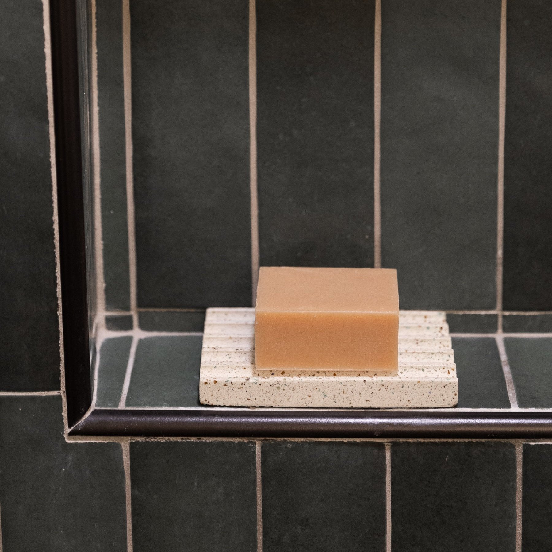 Soap Dish | White Terrazzo - pretti.cool