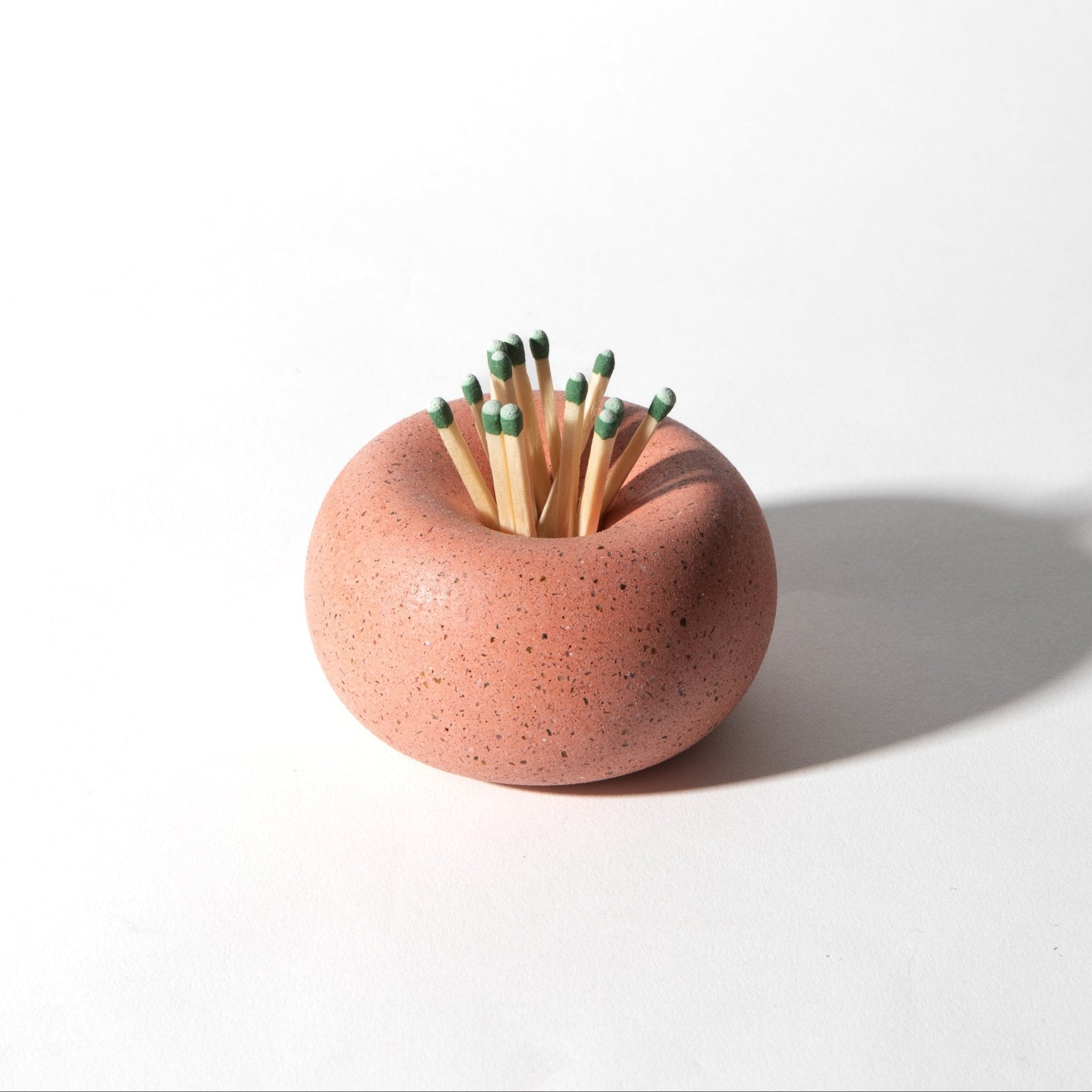  Matchstick Holder | Coral Terrazzo - Pretti.Cool